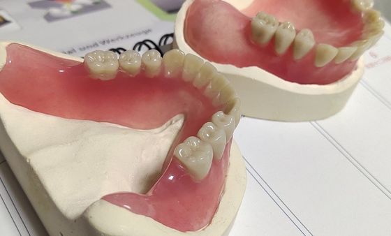 Heißes kuriertes entfernbares ästhetisches unteres teilweises Acrylgebiß